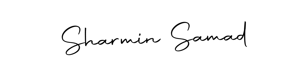 How to make Sharmin Samad name signature. Use Autography-DOLnW style for creating short signs online. This is the latest handwritten sign. Sharmin Samad signature style 10 images and pictures png