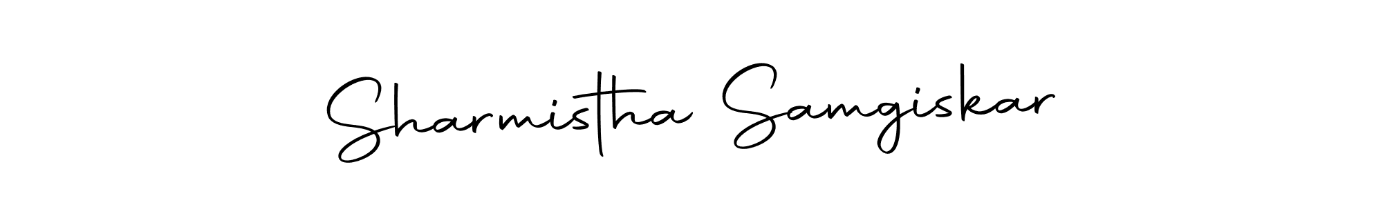 How to make Sharmistha Samgiskar signature? Autography-DOLnW is a professional autograph style. Create handwritten signature for Sharmistha Samgiskar name. Sharmistha Samgiskar signature style 10 images and pictures png
