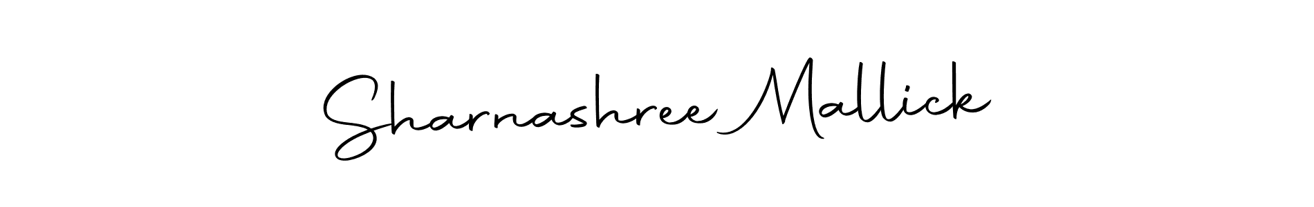 Make a short Sharnashree Mallick signature style. Manage your documents anywhere anytime using Autography-DOLnW. Create and add eSignatures, submit forms, share and send files easily. Sharnashree Mallick signature style 10 images and pictures png