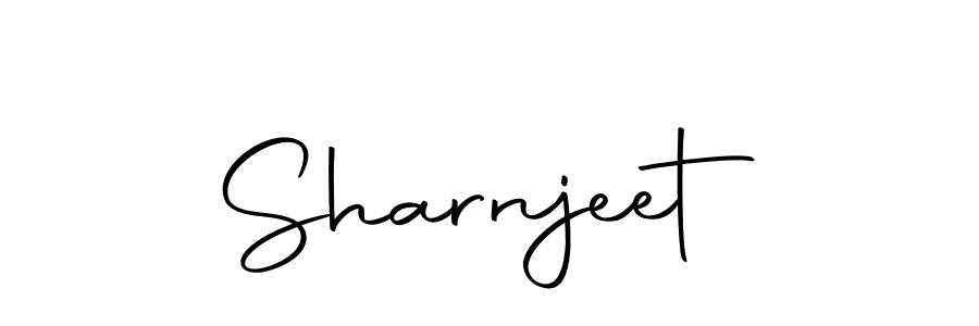 Use a signature maker to create a handwritten signature online. With this signature software, you can design (Autography-DOLnW) your own signature for name Sharnjeet. Sharnjeet signature style 10 images and pictures png