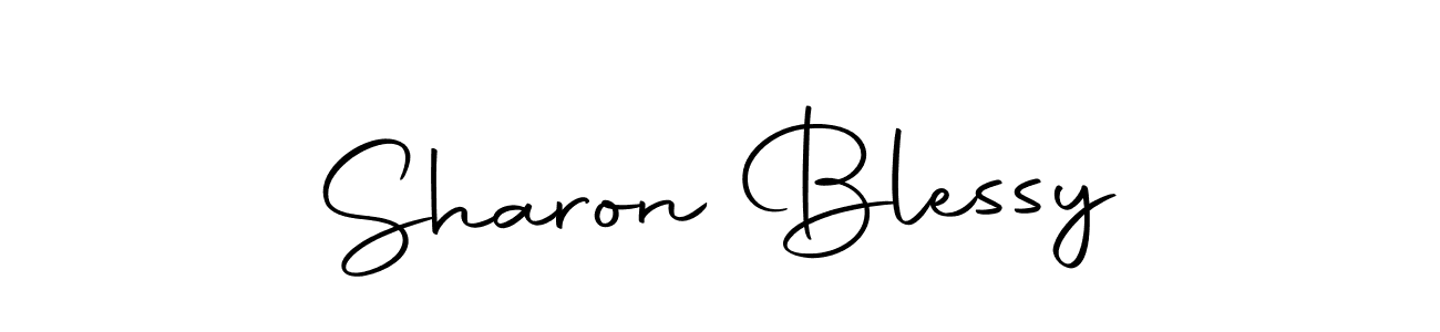 You should practise on your own different ways (Autography-DOLnW) to write your name (Sharon Blessy) in signature. don't let someone else do it for you. Sharon Blessy signature style 10 images and pictures png