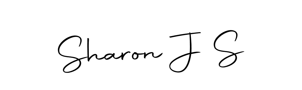 Design your own signature with our free online signature maker. With this signature software, you can create a handwritten (Autography-DOLnW) signature for name Sharon J S. Sharon J S signature style 10 images and pictures png