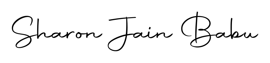 Get inspired by this graceful Autography-DOLnW signature style for name Sharon Jain Babu. Smooth loops and balanced proportions for everyday use. Sharon Jain Babu signature style 10 images and pictures png