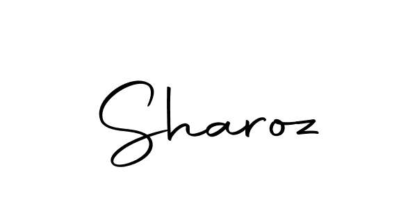 Create a beautiful signature design for name Sharoz. With this signature (Autography-DOLnW) fonts, you can make a handwritten signature for free. Sharoz signature style 10 images and pictures png