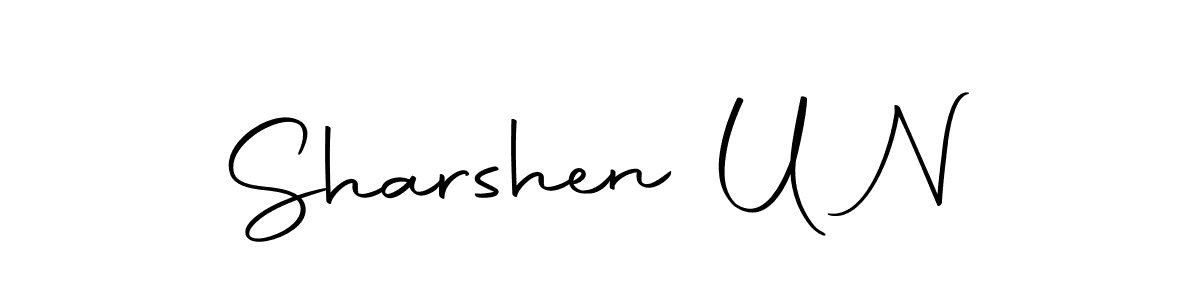 Also You can easily find your signature by using the search form. We will create Sharshen U N name handwritten signature images for you free of cost using Autography-DOLnW sign style. Sharshen U N signature style 10 images and pictures png