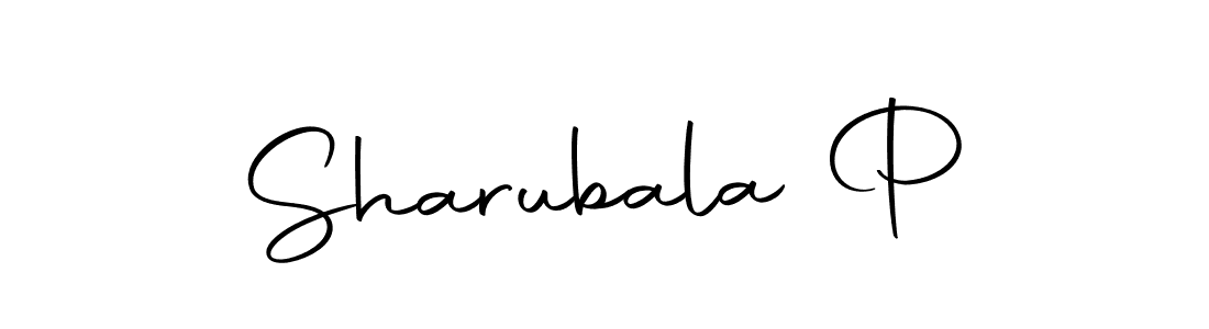 Create a beautiful signature design for name Sharubala P. With this signature (Autography-DOLnW) fonts, you can make a handwritten signature for free. Sharubala P signature style 10 images and pictures png