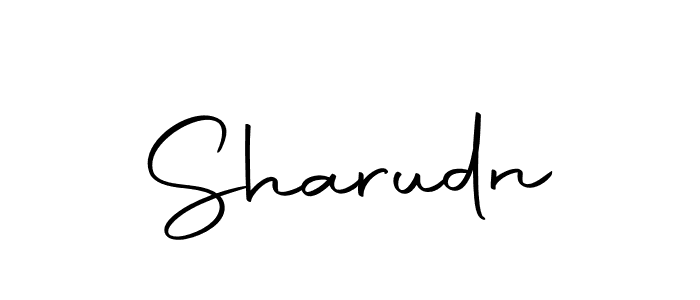 Design your own signature with our free online signature maker. With this signature software, you can create a handwritten (Autography-DOLnW) signature for name Sharudn. Sharudn signature style 10 images and pictures png