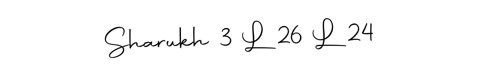 Also we have Sharukh 3 L 26 L 24 name is the best signature style. Create professional handwritten signature collection using Autography-DOLnW autograph style. Sharukh 3 L 26 L 24 signature style 10 images and pictures png