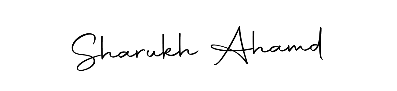 Design your own signature with our free online signature maker. With this signature software, you can create a handwritten (Autography-DOLnW) signature for name Sharukh Ahamd. Sharukh Ahamd signature style 10 images and pictures png