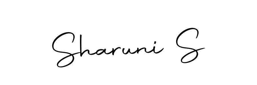 You can use this online signature creator to create a handwritten signature for the name Sharuni S. This is the best online autograph maker. Sharuni S signature style 10 images and pictures png