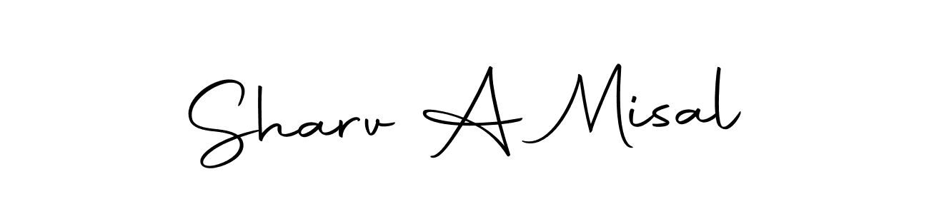 Make a beautiful signature design for name Sharv A Misal. With this signature (Autography-DOLnW) style, you can create a handwritten signature for free. Sharv A Misal signature style 10 images and pictures png