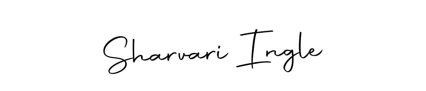 How to make Sharvari Ingle name signature. Use Autography-DOLnW style for creating short signs online. This is the latest handwritten sign. Sharvari Ingle signature style 10 images and pictures png