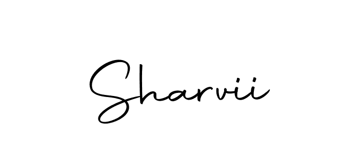 Use a signature maker to create a handwritten signature online. With this signature software, you can design (Autography-DOLnW) your own signature for name Sharvii. Sharvii signature style 10 images and pictures png