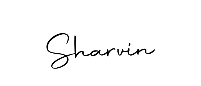 Make a beautiful signature design for name Sharvin. With this signature (Autography-DOLnW) style, you can create a handwritten signature for free. Sharvin signature style 10 images and pictures png