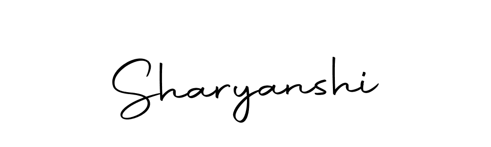 How to make Sharyanshi signature? Autography-DOLnW is a professional autograph style. Create handwritten signature for Sharyanshi name. Sharyanshi signature style 10 images and pictures png