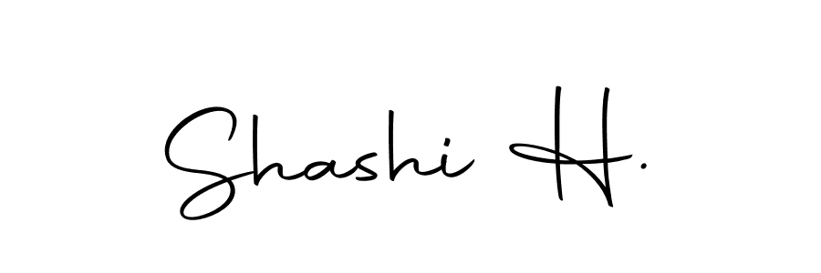 Make a beautiful signature design for name Shashi H.. Use this online signature maker to create a handwritten signature for free. Shashi H. signature style 10 images and pictures png