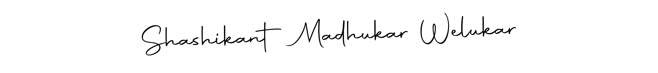 Make a beautiful signature design for name Shashikant Madhukar Welukar. Use this online signature maker to create a handwritten signature for free. Shashikant Madhukar Welukar signature style 10 images and pictures png