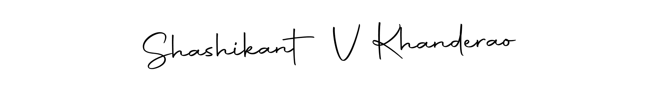 Create a beautiful signature design for name Shashikant V Khanderao. With this signature (Autography-DOLnW) fonts, you can make a handwritten signature for free. Shashikant V Khanderao signature style 10 images and pictures png