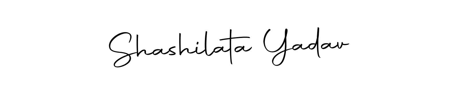 How to make Shashilata Yadav name signature. Use Autography-DOLnW style for creating short signs online. This is the latest handwritten sign. Shashilata Yadav signature style 10 images and pictures png