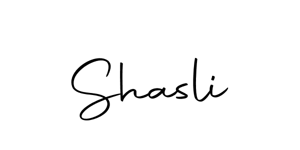 How to make Shasli signature? Autography-DOLnW is a professional autograph style. Create handwritten signature for Shasli name. Shasli signature style 10 images and pictures png