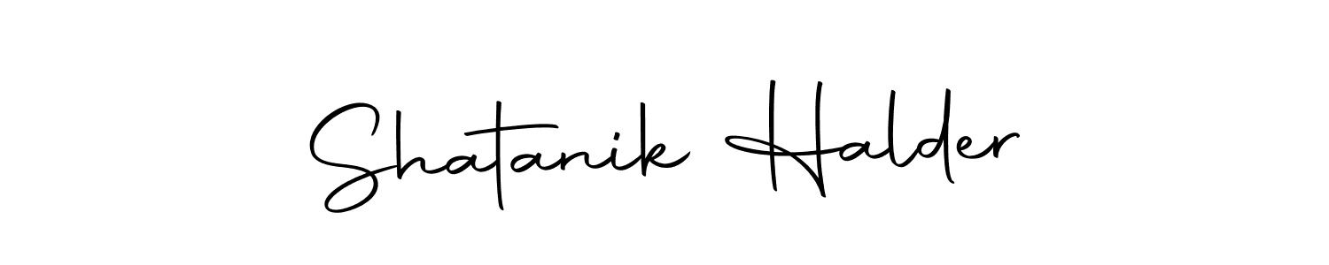 Make a beautiful signature design for name Shatanik Halder. Use this online signature maker to create a handwritten signature for free. Shatanik Halder signature style 10 images and pictures png