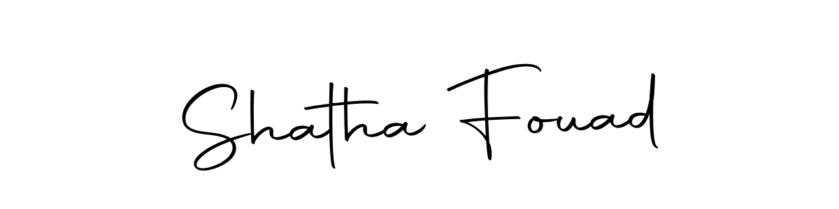 You should practise on your own different ways (Autography-DOLnW) to write your name (Shatha Fouad) in signature. don't let someone else do it for you. Shatha Fouad signature style 10 images and pictures png