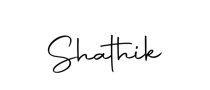 Shathik stylish signature style. Best Handwritten Sign (Autography-DOLnW) for my name. Handwritten Signature Collection Ideas for my name Shathik. Shathik signature style 10 images and pictures png