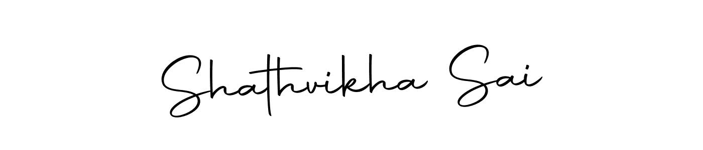 You should practise on your own different ways (Autography-DOLnW) to write your name (Shathvikha Sai) in signature. don't let someone else do it for you. Shathvikha Sai signature style 10 images and pictures png