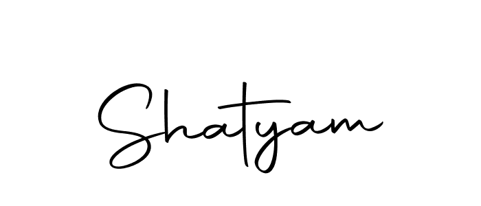 Create a beautiful signature design for name Shatyam. With this signature (Autography-DOLnW) fonts, you can make a handwritten signature for free. Shatyam signature style 10 images and pictures png