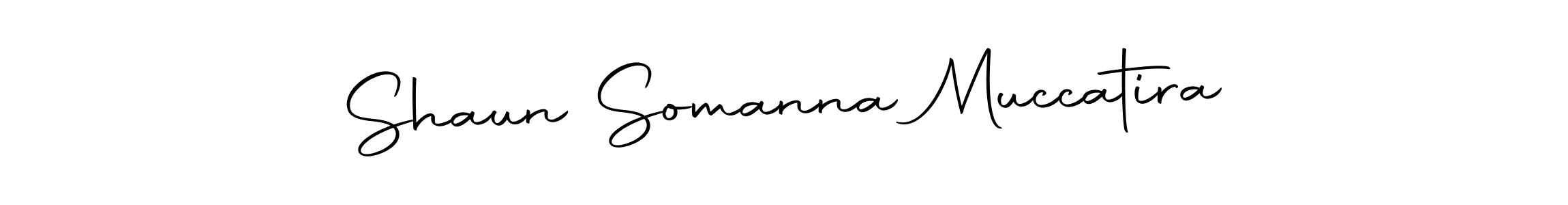 Create a beautiful signature design for name Shaun Somanna Muccatira. With this signature (Autography-DOLnW) fonts, you can make a handwritten signature for free. Shaun Somanna Muccatira signature style 10 images and pictures png