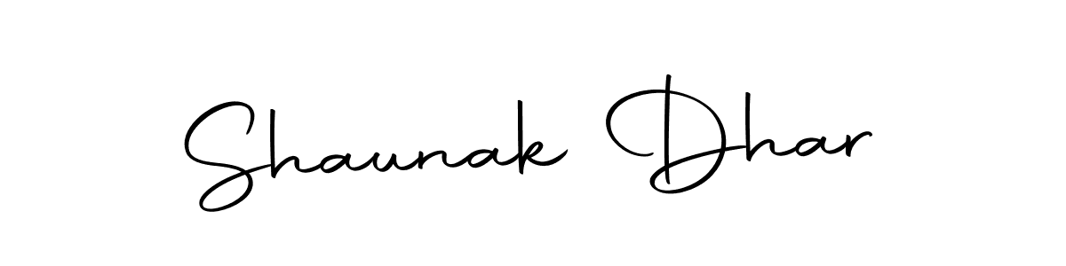 Design your own signature with our free online signature maker. With this signature software, you can create a handwritten (Autography-DOLnW) signature for name Shaunak Dhar. Shaunak Dhar signature style 10 images and pictures png