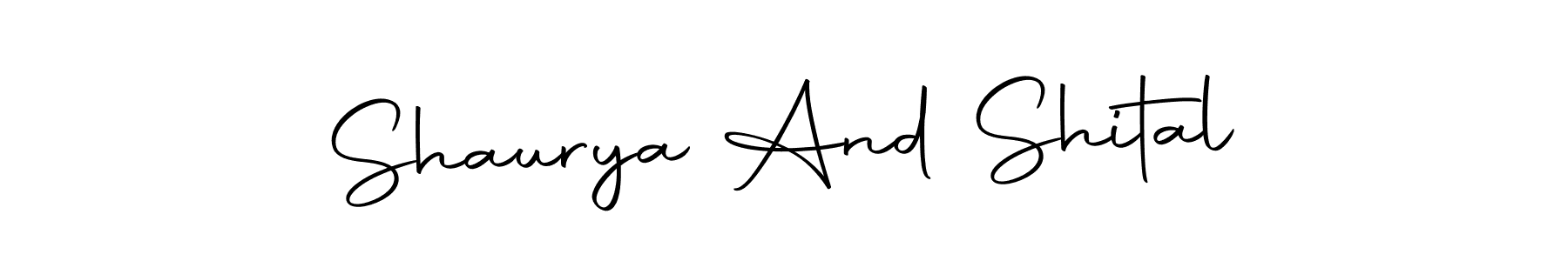 Also we have Shaurya And Shital name is the best signature style. Create professional handwritten signature collection using Autography-DOLnW autograph style. Shaurya And Shital signature style 10 images and pictures png