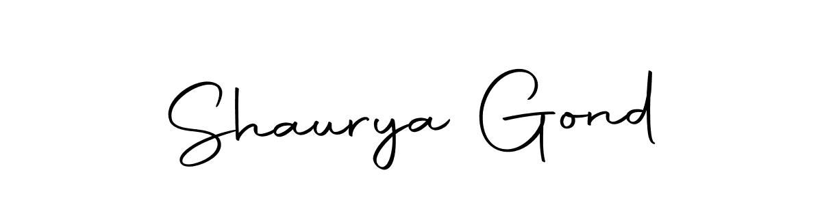 Make a beautiful signature design for name Shaurya Gond. Use this online signature maker to create a handwritten signature for free. Shaurya Gond signature style 10 images and pictures png