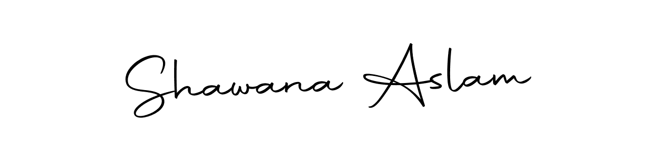 Create a beautiful signature design for name Shawana Aslam. With this signature (Autography-DOLnW) fonts, you can make a handwritten signature for free. Shawana Aslam signature style 10 images and pictures png
