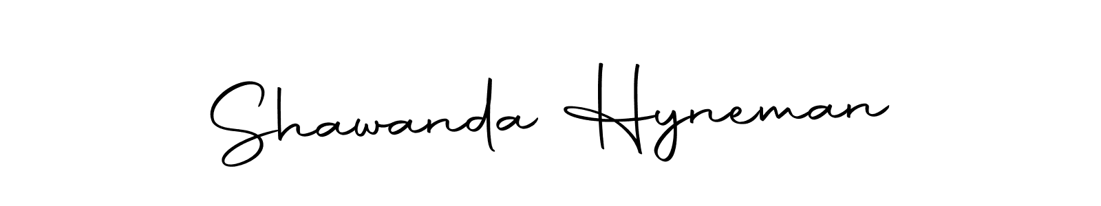 Create a beautiful signature design for name Shawanda Hyneman. With this signature (Autography-DOLnW) fonts, you can make a handwritten signature for free. Shawanda Hyneman signature style 10 images and pictures png