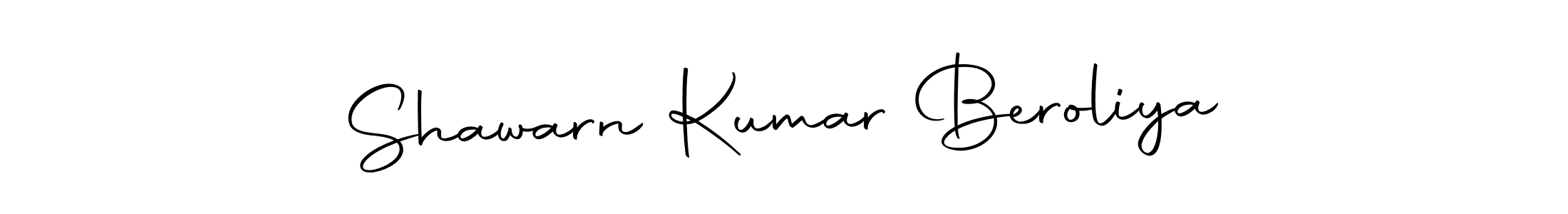 How to make Shawarn Kumar Beroliya signature? Autography-DOLnW is a professional autograph style. Create handwritten signature for Shawarn Kumar Beroliya name. Shawarn Kumar Beroliya signature style 10 images and pictures png