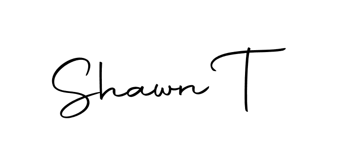 Make a beautiful signature design for name Shawn T. With this signature (Autography-DOLnW) style, you can create a handwritten signature for free. Shawn T signature style 10 images and pictures png