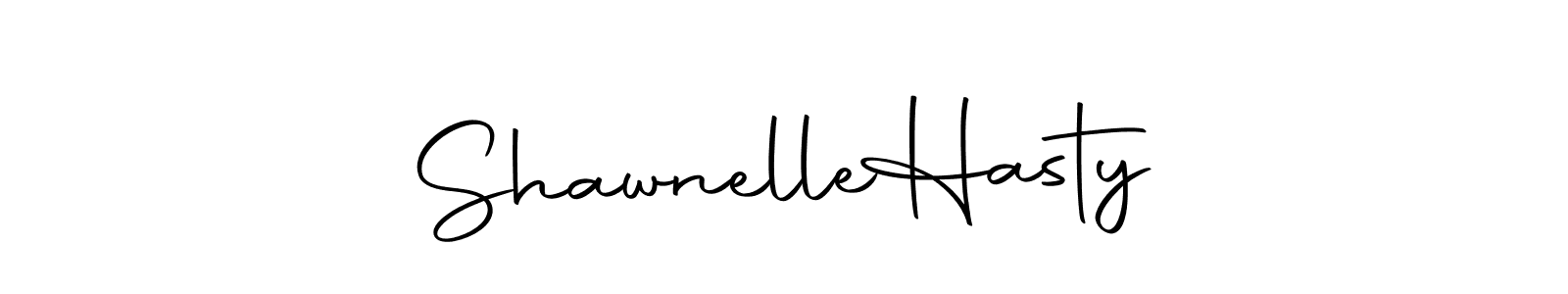 How to make Shawnelle  Hasty signature? Autography-DOLnW is a professional autograph style. Create handwritten signature for Shawnelle  Hasty name. Shawnelle  Hasty signature style 10 images and pictures png