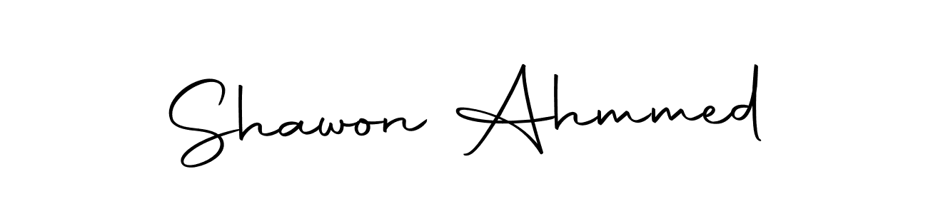 if you are searching for the best signature style for your name Shawon Ahmmed. so please give up your signature search. here we have designed multiple signature styles  using Autography-DOLnW. Shawon Ahmmed signature style 10 images and pictures png