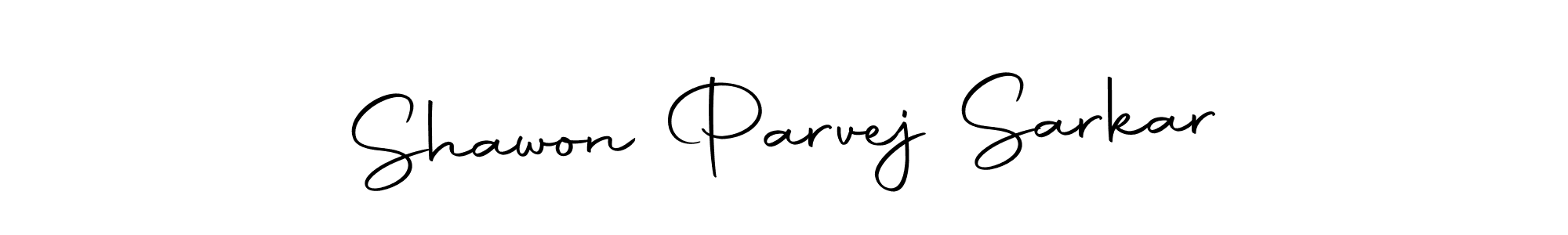 Create a beautiful signature design for name Shawon Parvej Sarkar. With this signature (Autography-DOLnW) fonts, you can make a handwritten signature for free. Shawon Parvej Sarkar signature style 10 images and pictures png