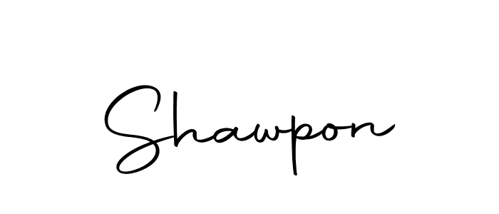 Use a signature maker to create a handwritten signature online. With this signature software, you can design (Autography-DOLnW) your own signature for name Shawpon. Shawpon signature style 10 images and pictures png
