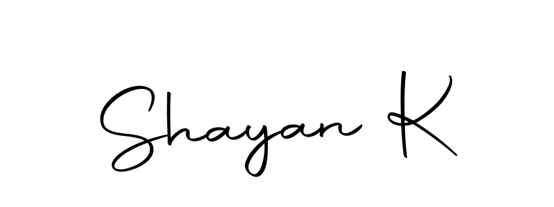 Also we have Shayan K name is the best signature style. Create professional handwritten signature collection using Autography-DOLnW autograph style. Shayan K signature style 10 images and pictures png