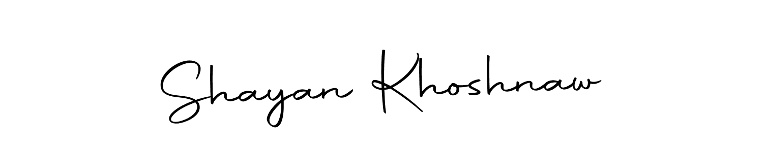 Create a beautiful signature design for name Shayan Khoshnaw. With this signature (Autography-DOLnW) fonts, you can make a handwritten signature for free. Shayan Khoshnaw signature style 10 images and pictures png