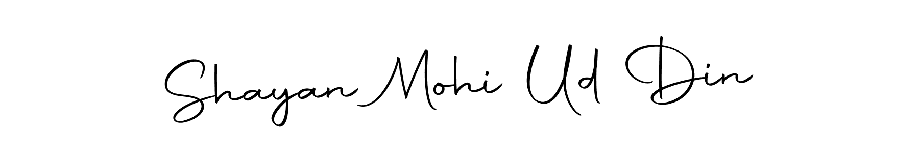 It looks lik you need a new signature style for name Shayan Mohi Ud Din. Design unique handwritten (Autography-DOLnW) signature with our free signature maker in just a few clicks. Shayan Mohi Ud Din signature style 10 images and pictures png