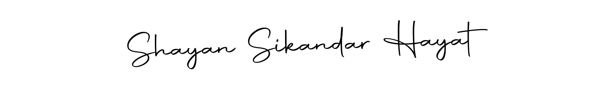 Autography-DOLnW is a professional signature style that is perfect for those who want to add a touch of class to their signature. It is also a great choice for those who want to make their signature more unique. Get Shayan Sikandar Hayat name to fancy signature for free. Shayan Sikandar Hayat signature style 10 images and pictures png