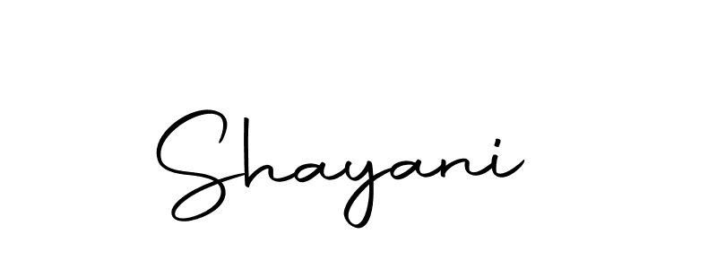 The best way (Autography-DOLnW) to make a short signature is to pick only two or three words in your name. The name Shayani  include a total of six letters. For converting this name. Shayani  signature style 10 images and pictures png