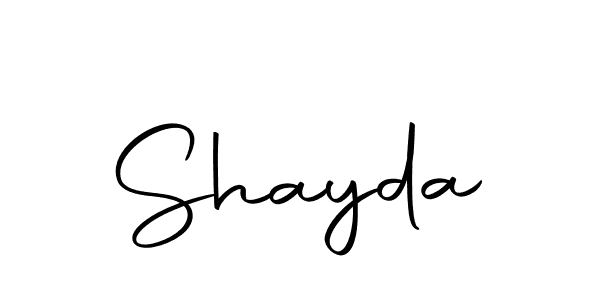 Make a beautiful signature design for name Shayda. With this signature (Autography-DOLnW) style, you can create a handwritten signature for free. Shayda signature style 10 images and pictures png