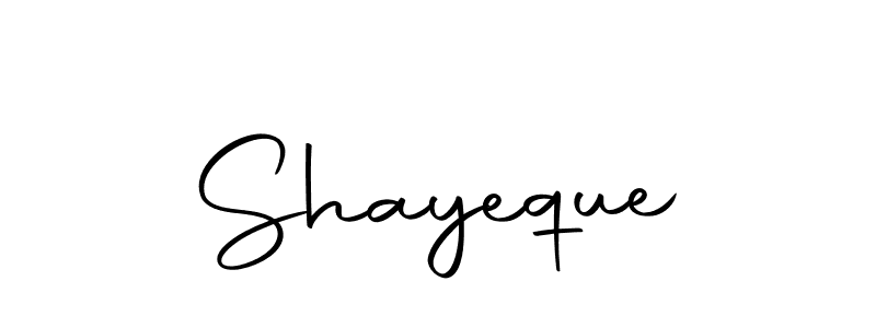 How to make Shayeque signature? Autography-DOLnW is a professional autograph style. Create handwritten signature for Shayeque name. Shayeque signature style 10 images and pictures png