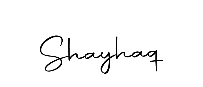 Design your own signature with our free online signature maker. With this signature software, you can create a handwritten (Autography-DOLnW) signature for name Shayhaq. Shayhaq signature style 10 images and pictures png