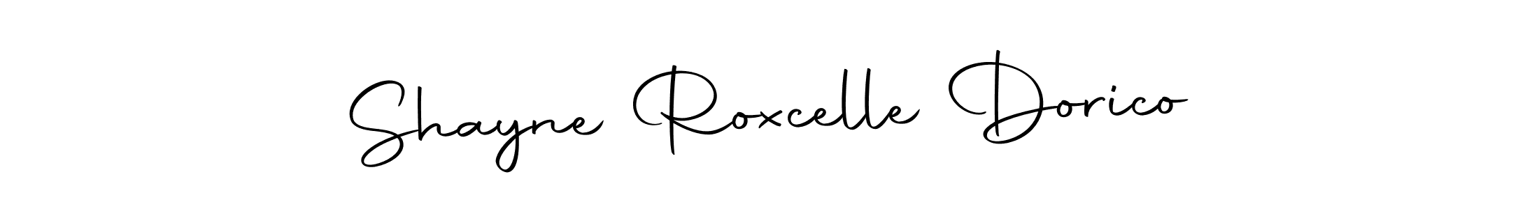 Create a beautiful signature design for name Shayne Roxcelle Dorico. With this signature (Autography-DOLnW) fonts, you can make a handwritten signature for free. Shayne Roxcelle Dorico signature style 10 images and pictures png